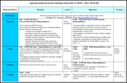 The agenda of the Umea meeting as a .pf Document